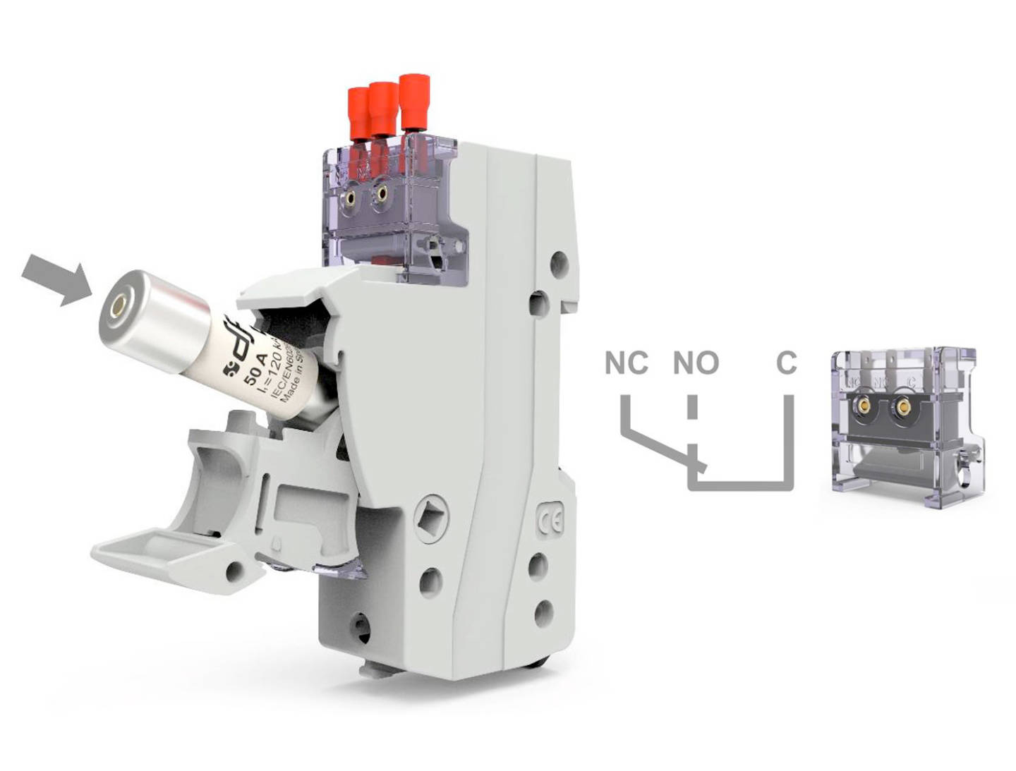 DF ELECTRIC Coupe-circuit porte-fusible modulaires PMX 10x38