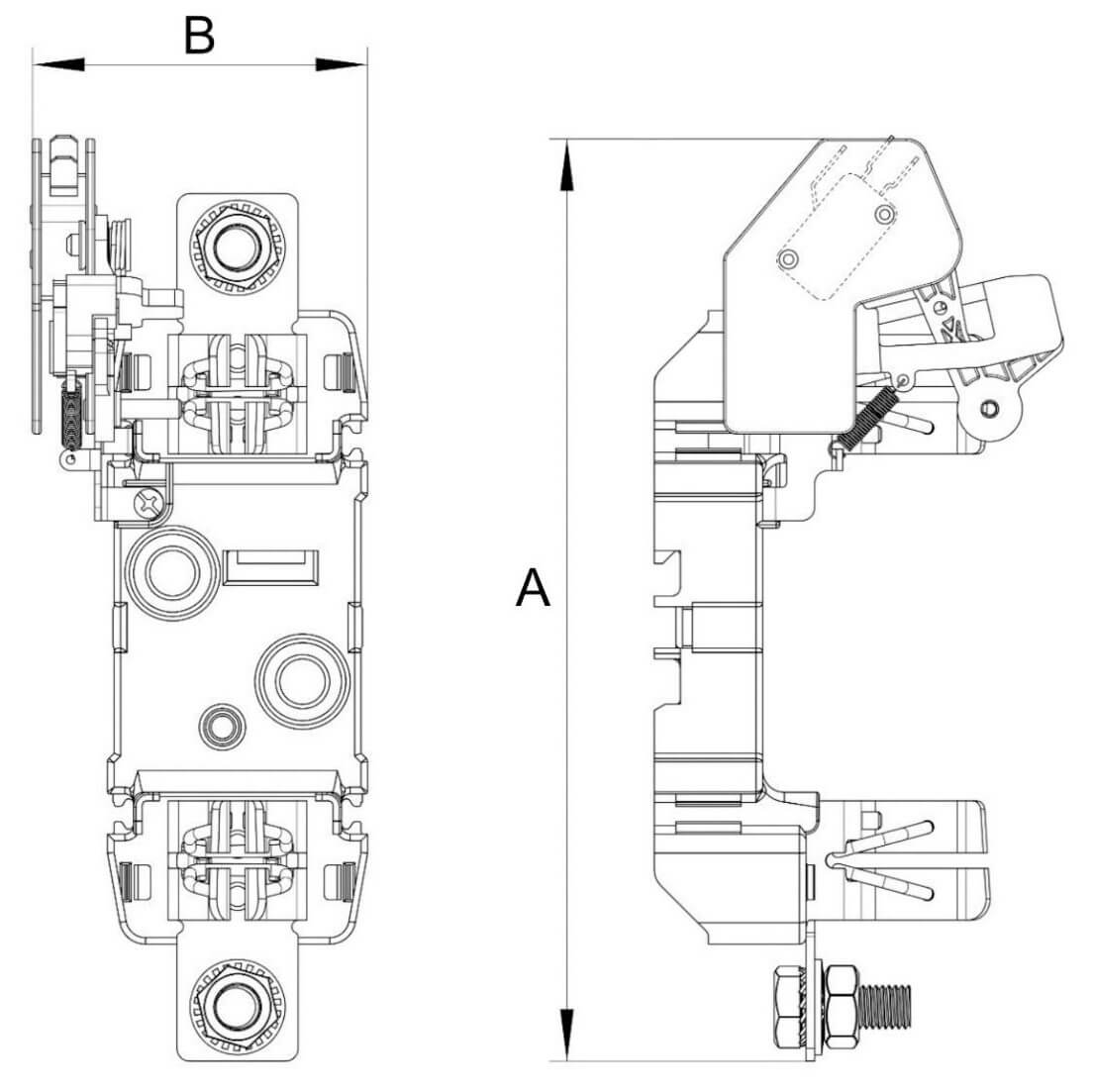 dimensions microswitch NH2