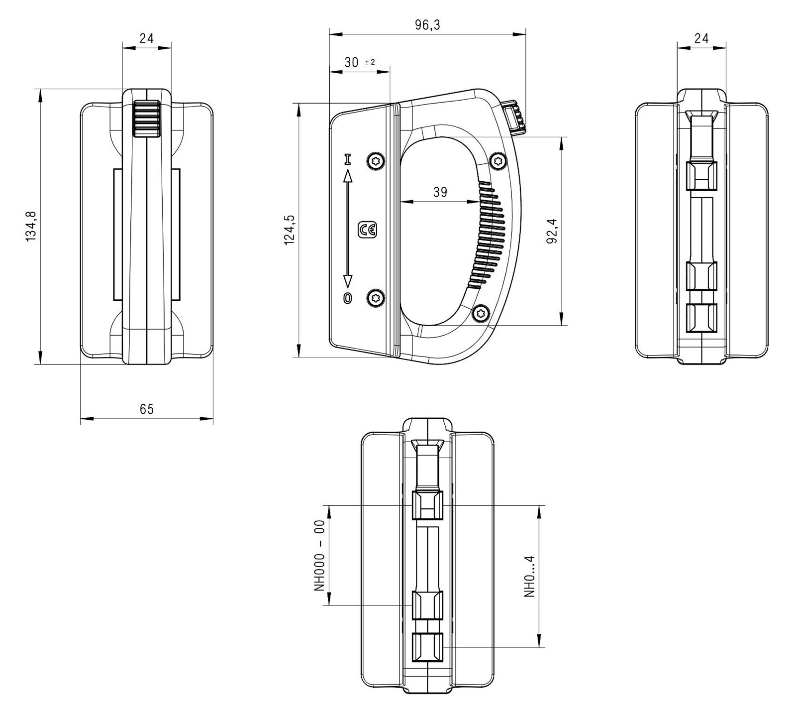 DFELECTRIC - Manette d'extraction pour fusible à couteaux NH