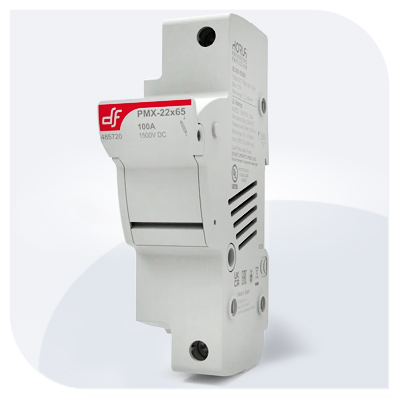 Porte fusible 22x65 DC 1500V gPV référence 485720 pour installations photovoltaïques