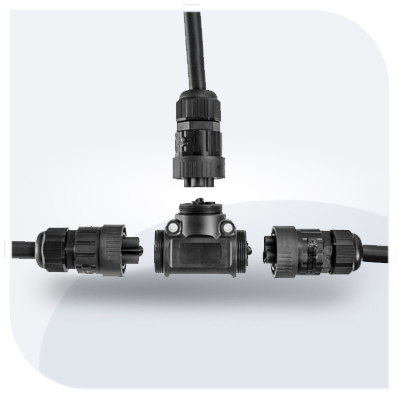 DF ELECTRIC Connecteur en T IP68 3 pôles