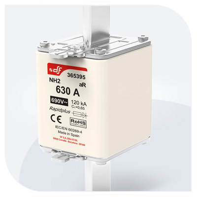 DF ELECTRIC Fusible NH2 ultrarapide aR 630A 690VAC 120kA